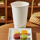 Disposable Takeaway Coffee Cups Double Wall Heat Resistant Hot Drink 50PCS