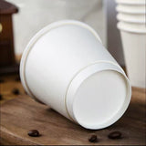 Disposable Takeaway Coffee Cups Double Wall Heat Resistant Hot Drink 50PCS