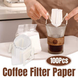 Coffee Filter Hanging Ear Non-Woven Fabric 100 Pieces for Pour-Over Brewing