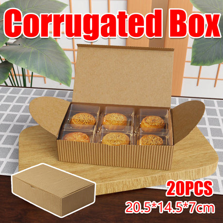 20 Pcs Corrugated Paper Gift Boxes Recyclable Eco Friendly for Gifts
