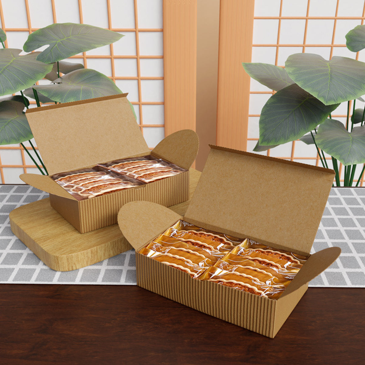 20 Pcs Corrugated Paper Gift Boxes Recyclable Eco Friendly for Gifts