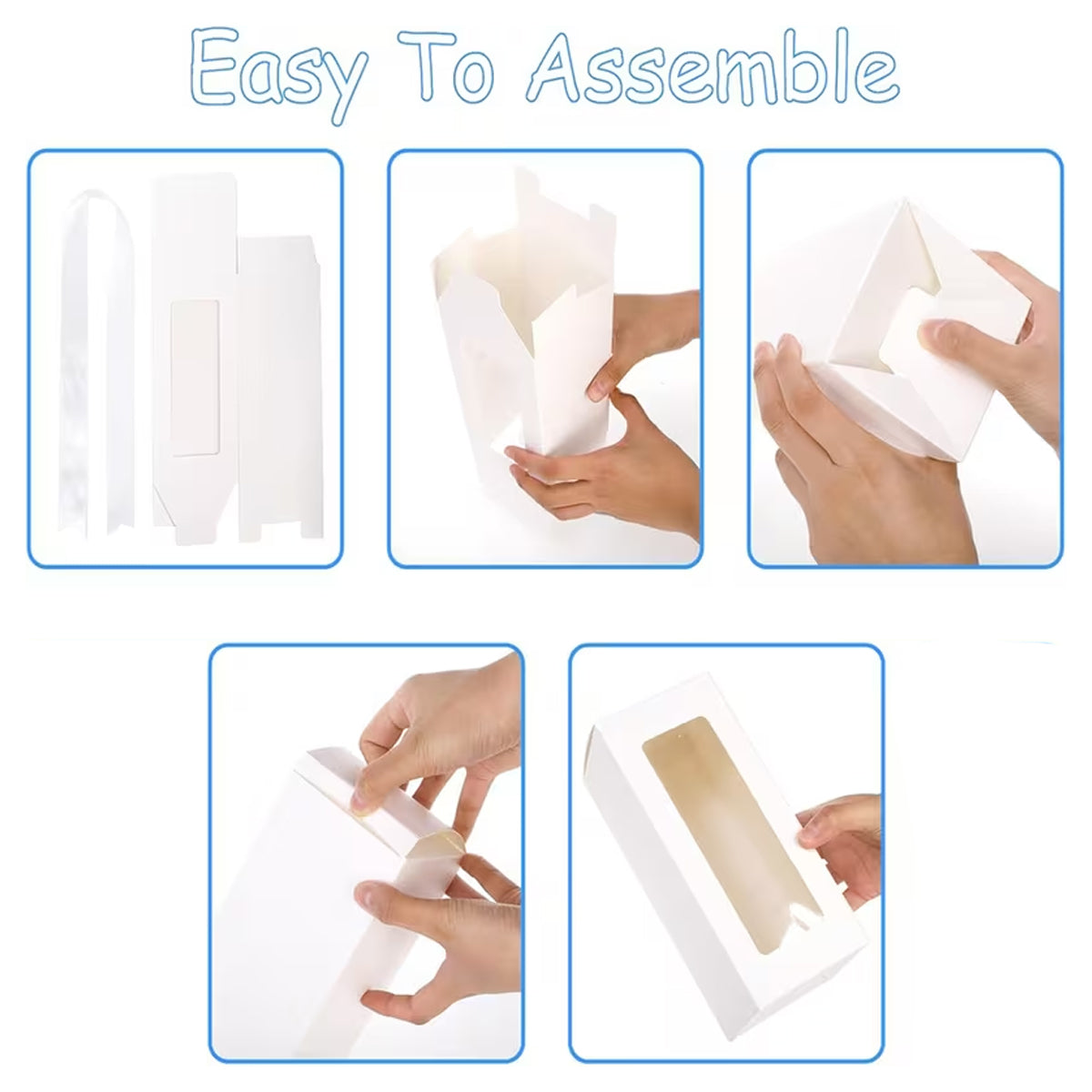 20PCS Cup Gift Boxes with Clear Window Coffee Mug Packaging Box