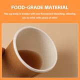 50PCS 300ml Disposable Coffee Cups Double Layer Food-Grade