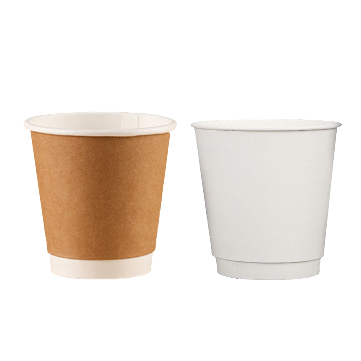 50PCS 300ml Disposable Coffee Cups Double Layer Food-Grade