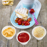 100PCS 4oz Disposable Dipping Sauce Dishes Biodegradable