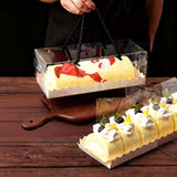 20PCS Transparent Rectangle Blister Bakery Boxes with Handle