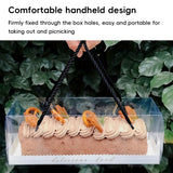 20PCS Transparent Rectangle Blister Bakery Boxes with Handle