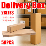 50PCS Long Strip Carton Shipping Boxes Sturdy Paper