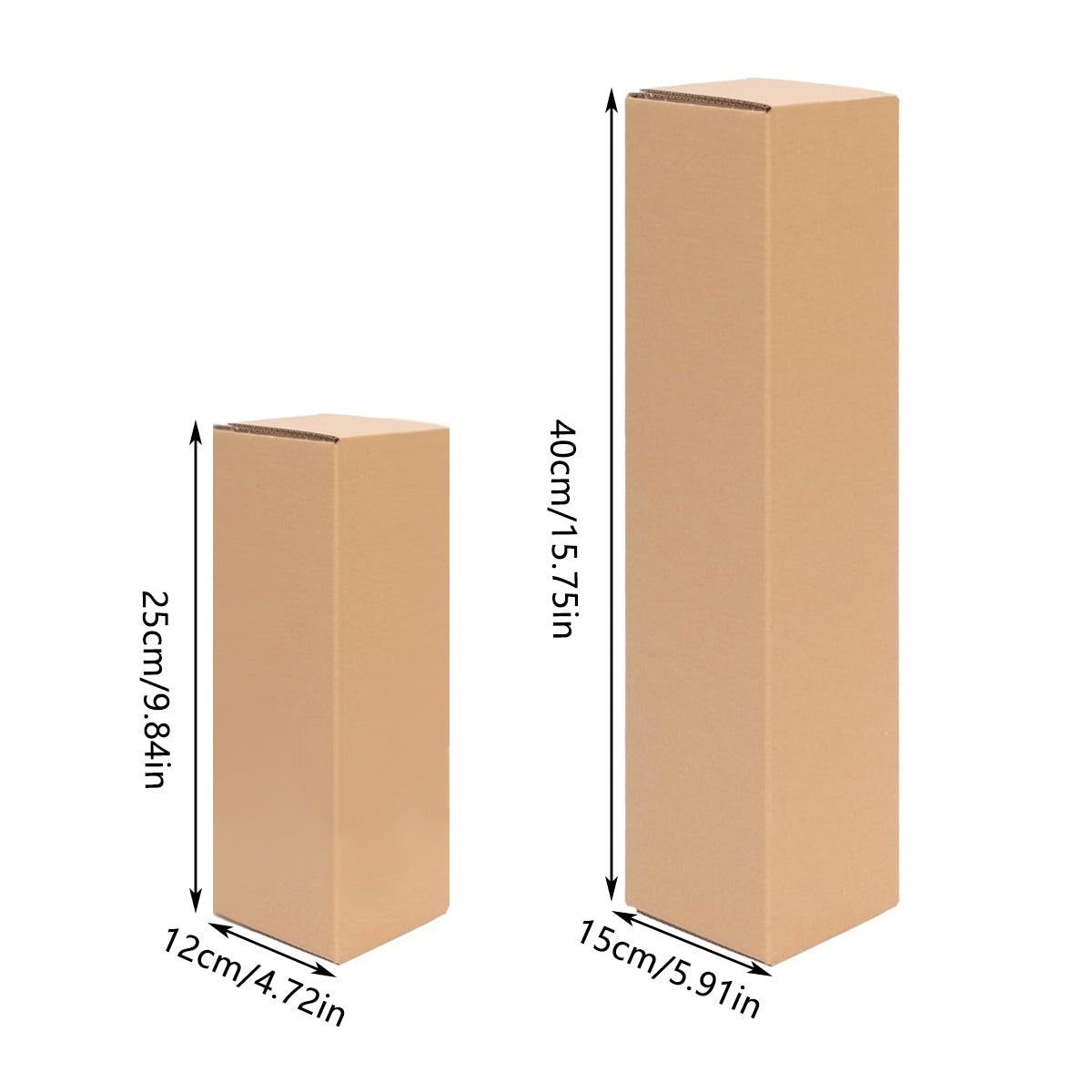 50PCS Long Strip Carton Shipping Boxes Sturdy Paper