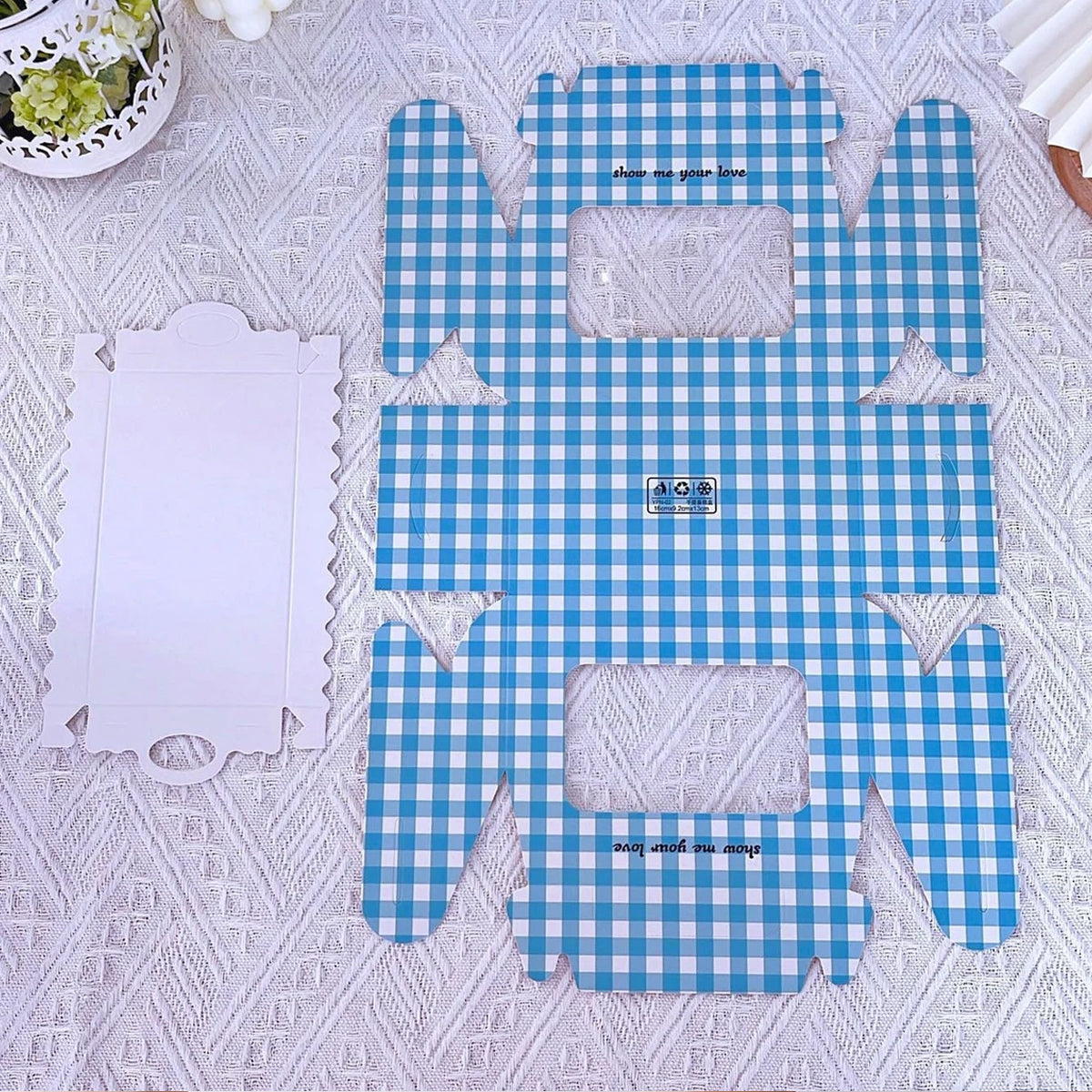 20 Pcs Handheld Dessert Packaging Boxes Windowed Anti Crush Cakes Cookies