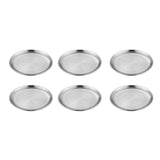 Stainless Steel Round Dinner Plate Set 6PCS
