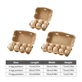 50 Pcs Egg Tray Box 6 8 10 Grid Shockproof Safe Food Storage