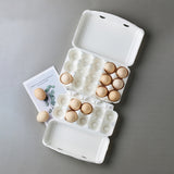 30PCS Pulp Egg Racks Leak-Proof Stackable Egg Storage Trays