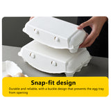30PCS Pulp Egg Racks Leak-Proof Stackable Egg Storage Trays