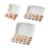 30PCS Pulp Egg Racks Leak-Proof Stackable Egg Storage Trays