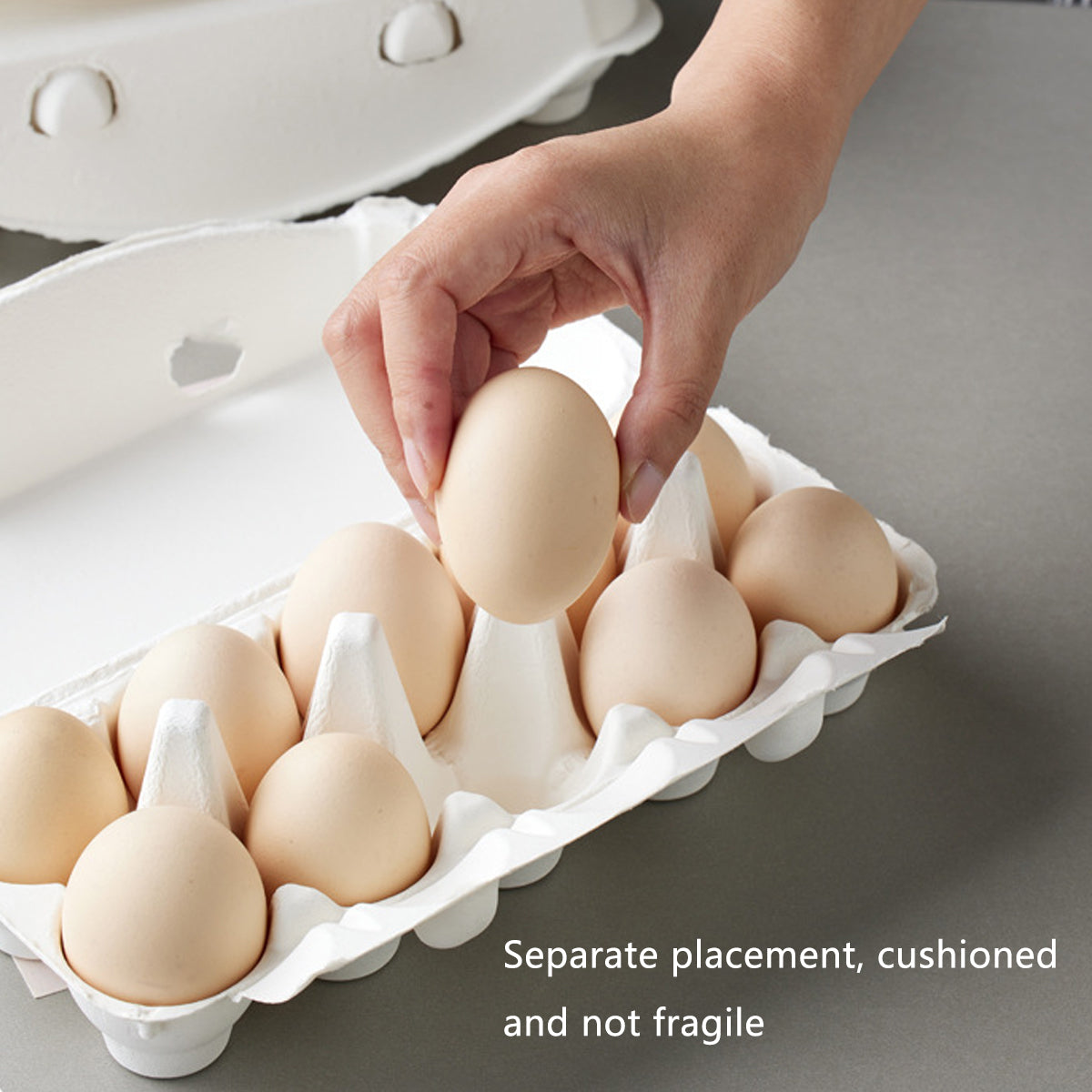 30PCS Pulp Egg Racks Leak-Proof Stackable Egg Storage Trays