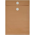 Envelope File Folders – Durable Kraft Paper with Secure String-Tie Closure