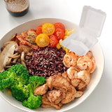 100PCS Disposable Biodegradable Lunch Box for Food Storage Takeaway Meal Safe