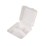 100PCS Disposable Biodegradable Lunch Box for Food Storage Takeaway Meal Safe