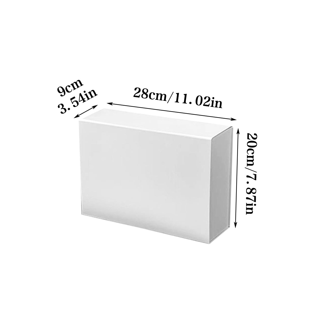 2pcs Gift Packaging Box Set Flip Top Souvenir Storage