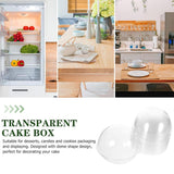 Food Packing Boxes Transparent Round Dome Shape 13cm 100 Pieces