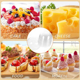 Food Packing Boxes Transparent Round Dome Shape 13cm 100 Pieces
