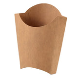 French Fries Box Kraft Paper Food Grade Foldable Snack Containers