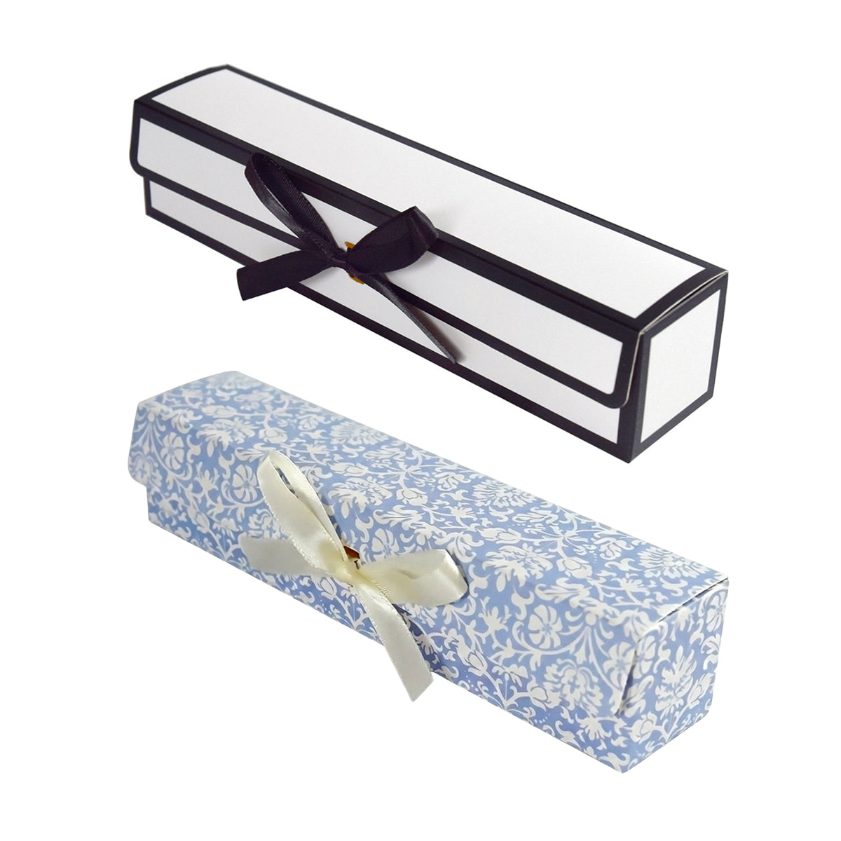 20PCS Rectangular Chocolate Boxes with Ribbon Long Candy Gift Packaging