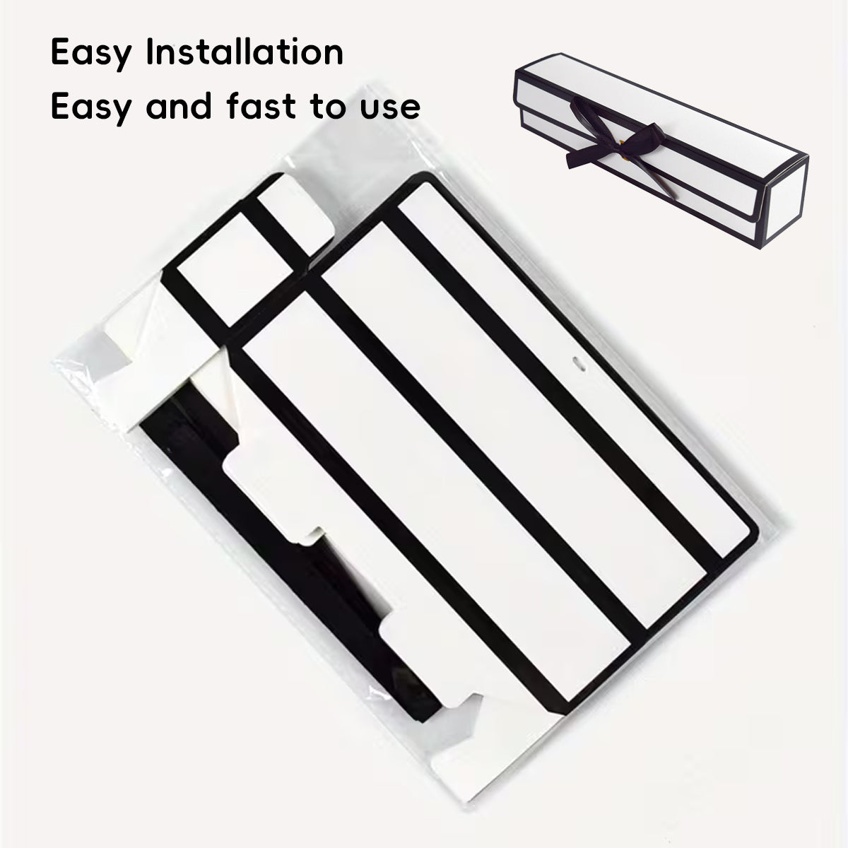 20PCS Rectangular Chocolate Boxes with Ribbon Long Candy Gift Packaging