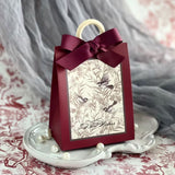 50PCS French Forest Theme Gift Bags 3Colours for Party Packing