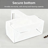 50PCS Handheld Double Cup Holder Sturdy Portable Takeaway Carrier