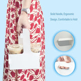 50PCS Handheld Double Cup Holder Sturdy Portable Takeaway Carrier