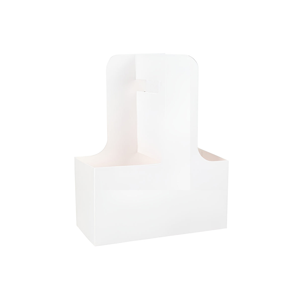 50PCS Handheld Double Cup Holder Sturdy Portable Takeaway Carrier