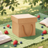 10PCS Kraft Paper Gift Box Recyclable Durable for Birthday Christmas Wedding