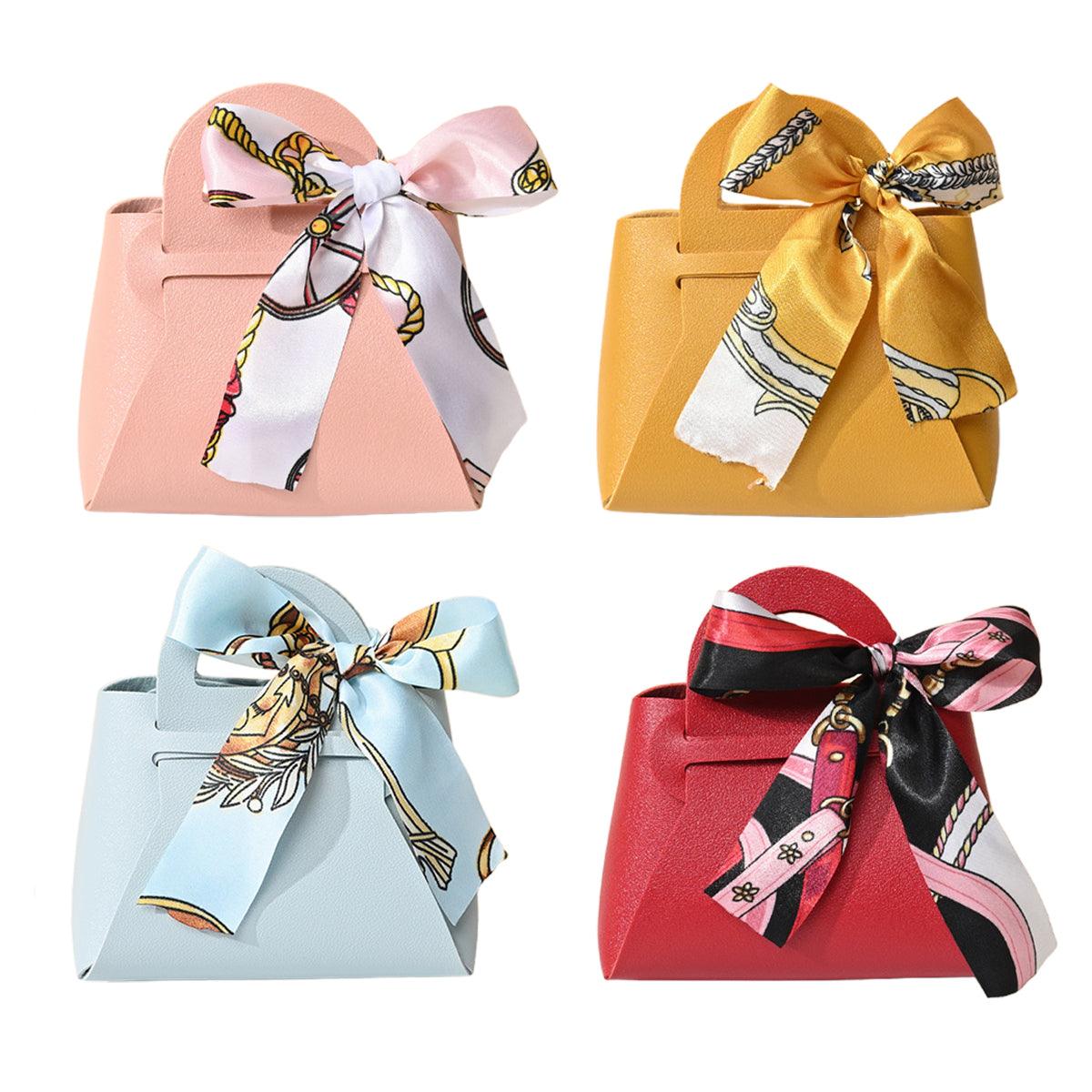 Gift Box With Ribbon Paperboard 12x6x13cm Wedding Candy Favour