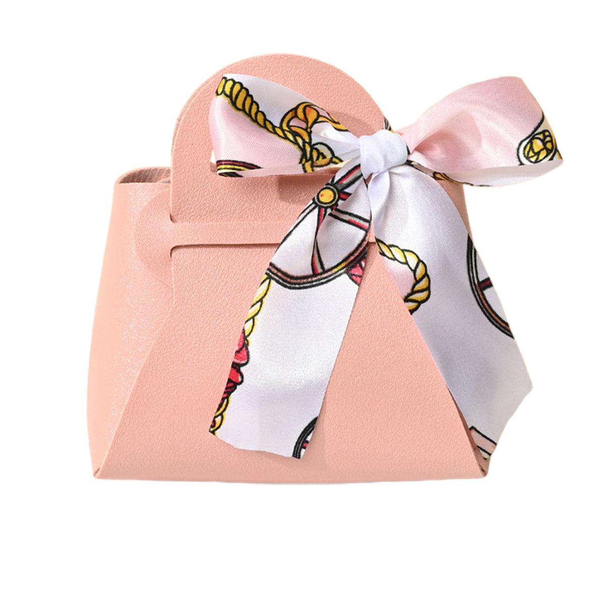 Gift Box With Ribbon Paperboard 12x6x13cm Wedding Candy Favour