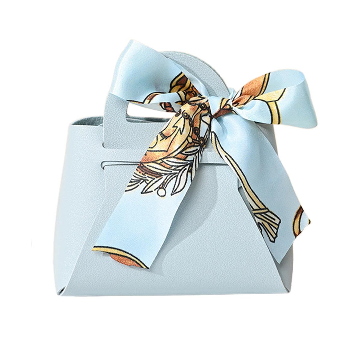 Gift Box With Ribbon Paperboard 12x6x13cm Wedding Candy Favour