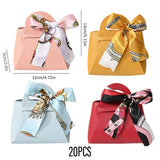 Gift Box With Ribbon Paperboard 12x6x13cm Wedding Candy Favour