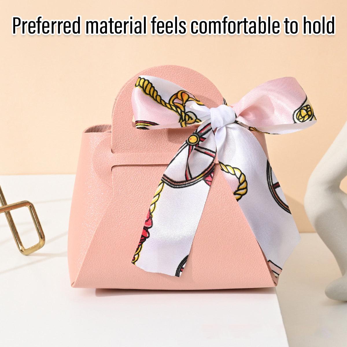 Gift Box With Ribbon Paperboard 12x6x13cm Wedding Candy Favour