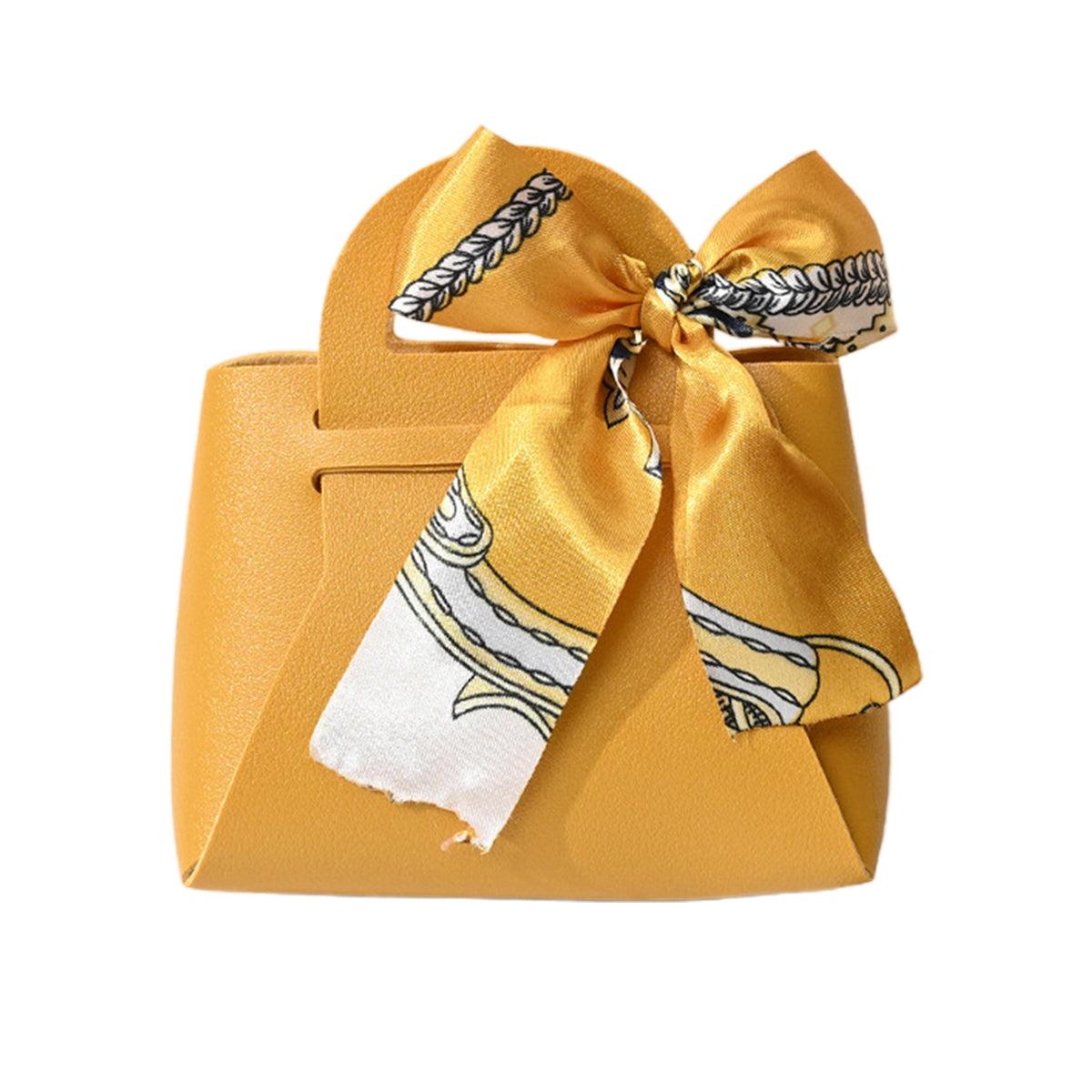 Gift Box With Ribbon Paperboard 12x6x13cm Wedding Candy Favour