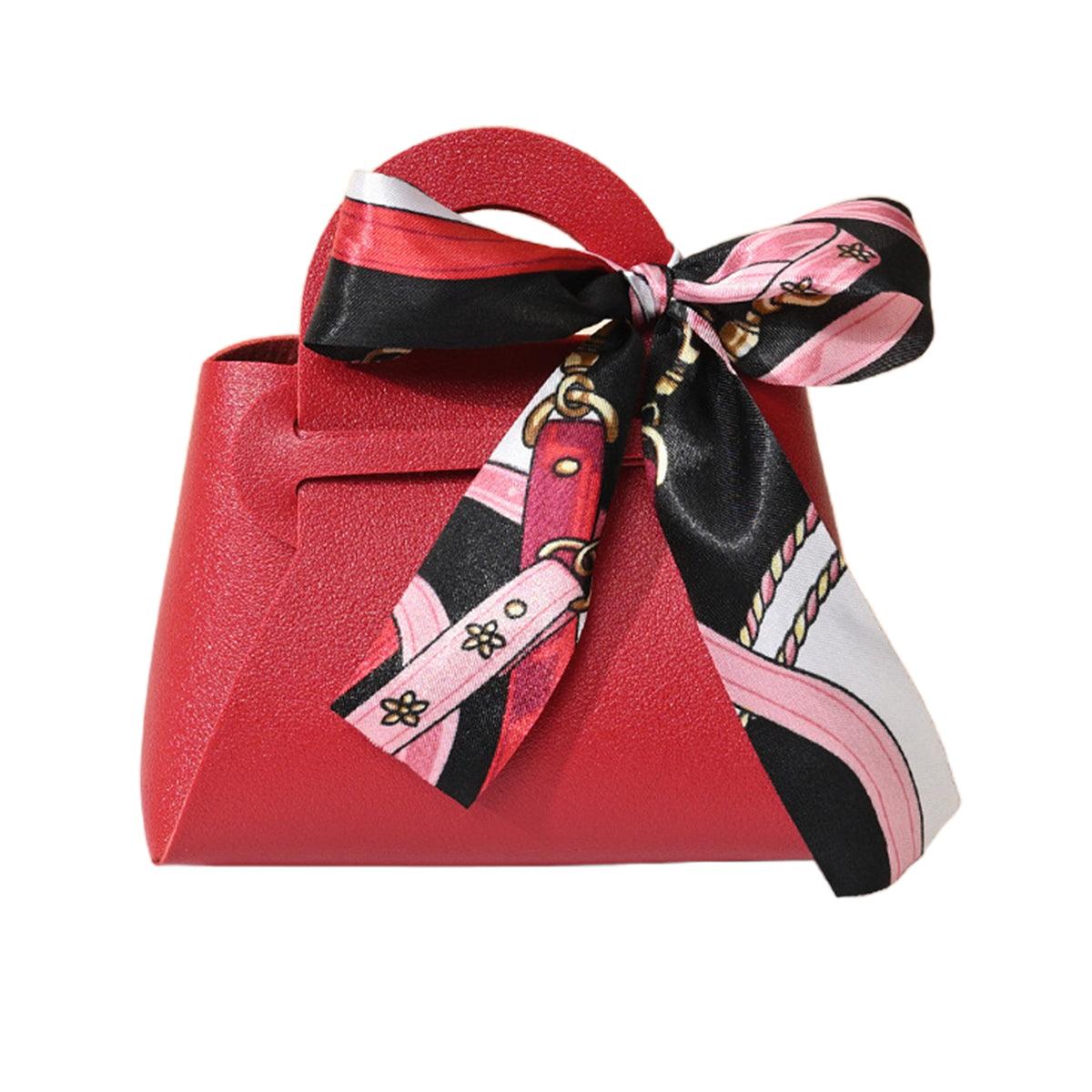 Gift Box With Ribbon Paperboard 12x6x13cm Wedding Candy Favour