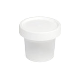 50 Pcs Plastic Cup Packaging Boxes with Lids Ice Cream Pudding Yogurt