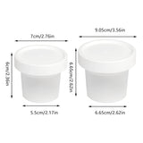 50 Pcs Plastic Cup Packaging Boxes with Lids Ice Cream Pudding Yogurt