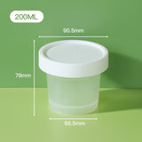 50 Pcs Plastic Cup Packaging Boxes with Lids Ice Cream Pudding Yogurt