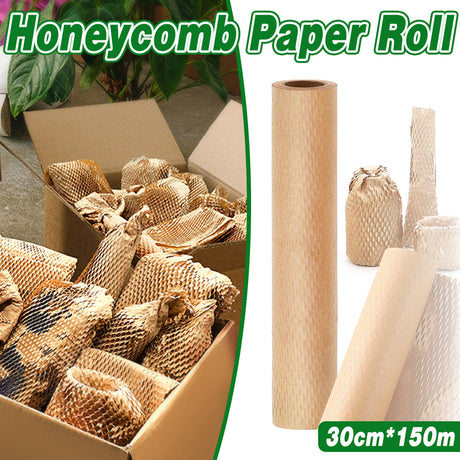 Honeycomb Kraft Paper Roll Shockproof Cushioning 1Roll