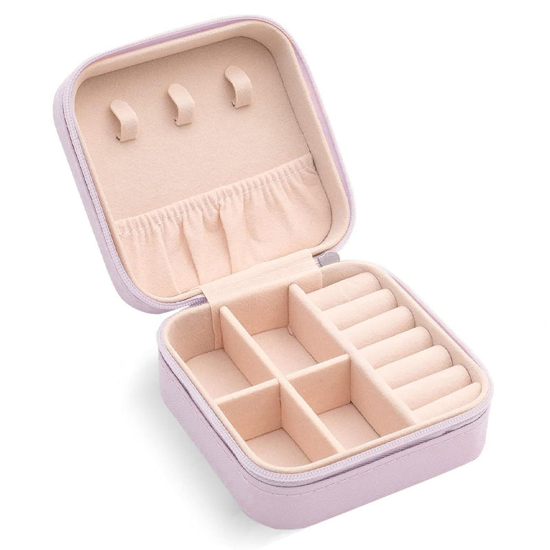 Portable PU Leather Jewelry Box 1PC 8Colours