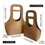 10PCS Handheld Kraft Paper Flower Bags Bouquet Gift Wrapping