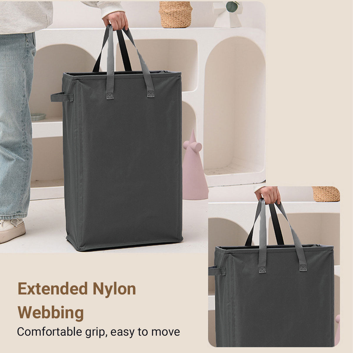 Foldable Laundry Basket 4Colours 1PC