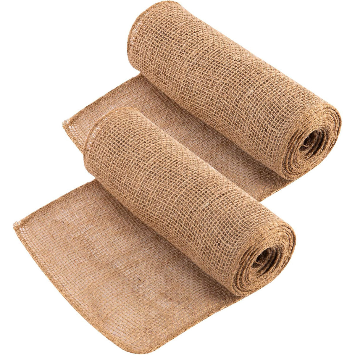 2 Rolls Solid Color Linen Wrap Burlap for Winter Trees