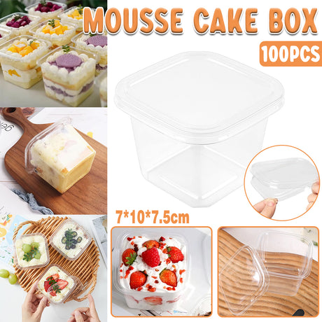 Dessert Box Cake Box Bakery Packaging 100PCS